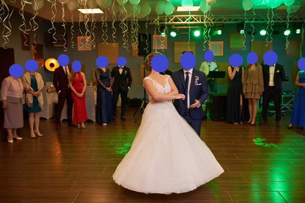 Sprzedam suknię ślubną - śmietankowa biel