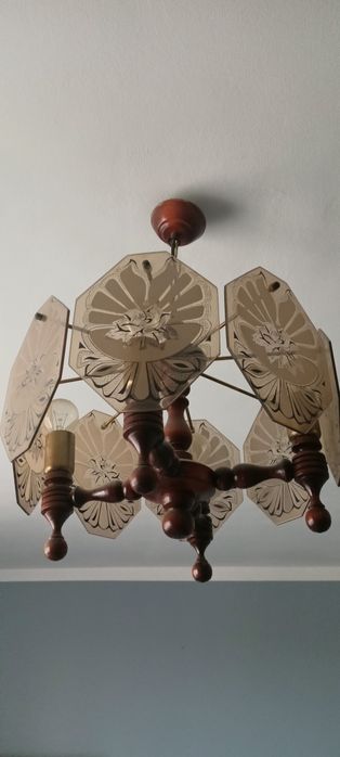 Żyrandol vintage 4 zarówki