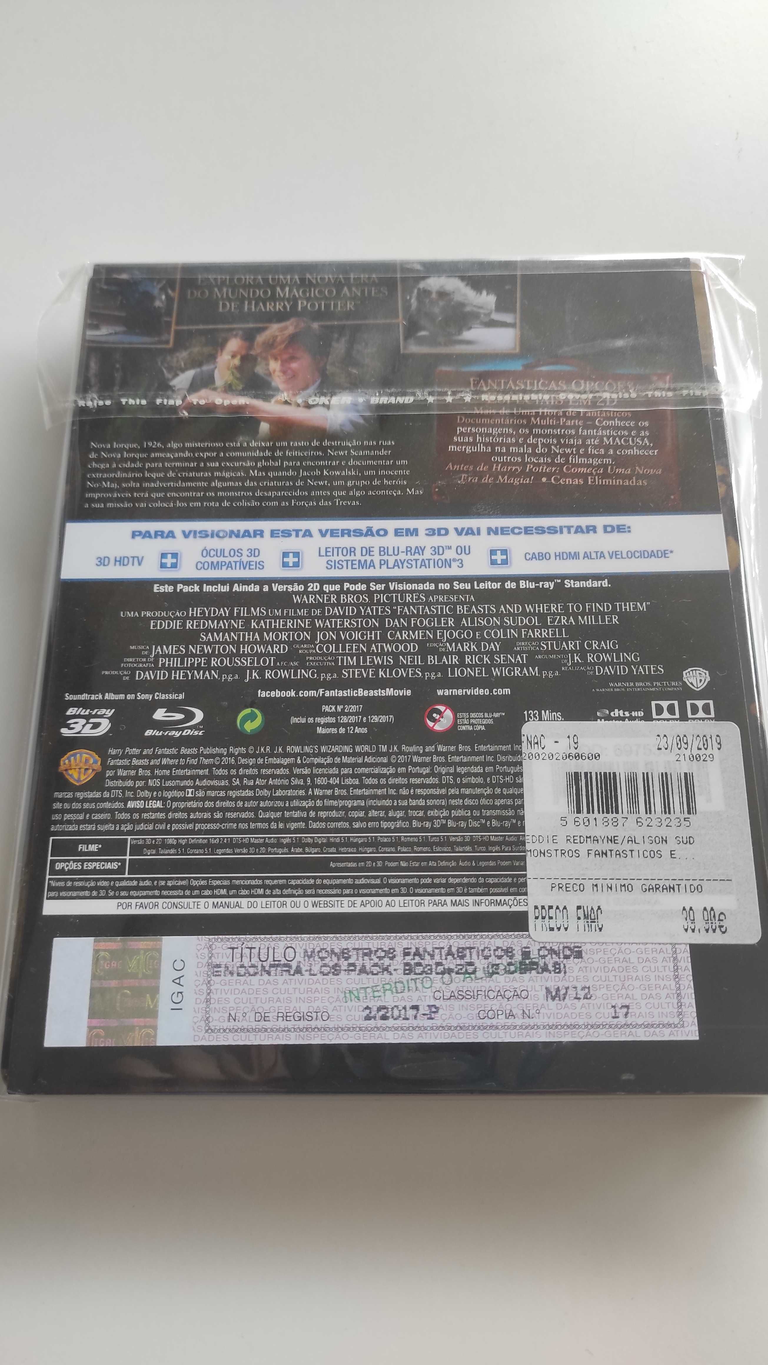 Steelbook 3D Fantastic Beasts where find them