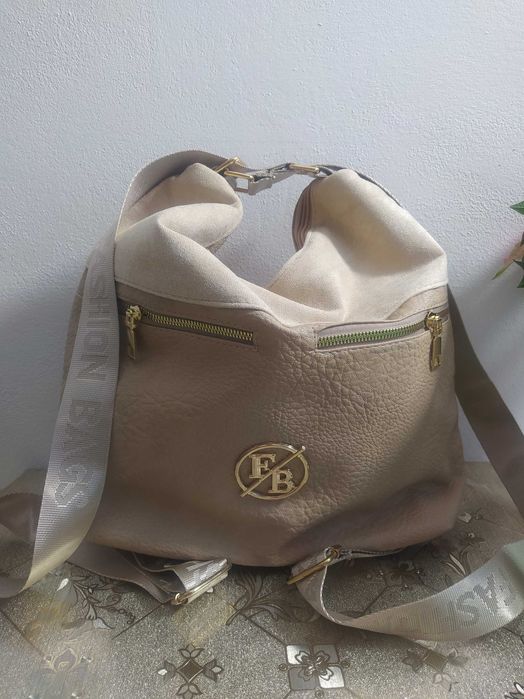 Totebko-plecak Fashion bags nowe z metką kolor jasny beż