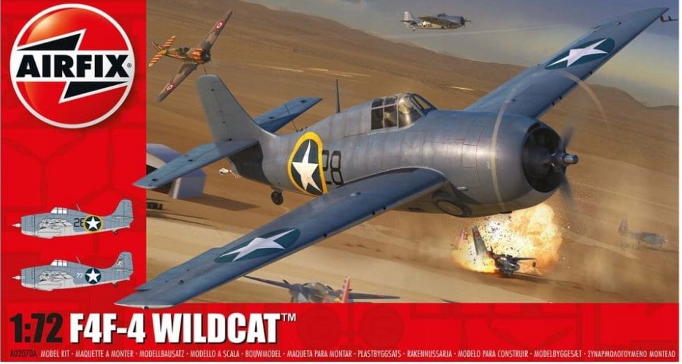 Airfix 02070A model 1/72 samolot Grumman F4F-4 Wildcat