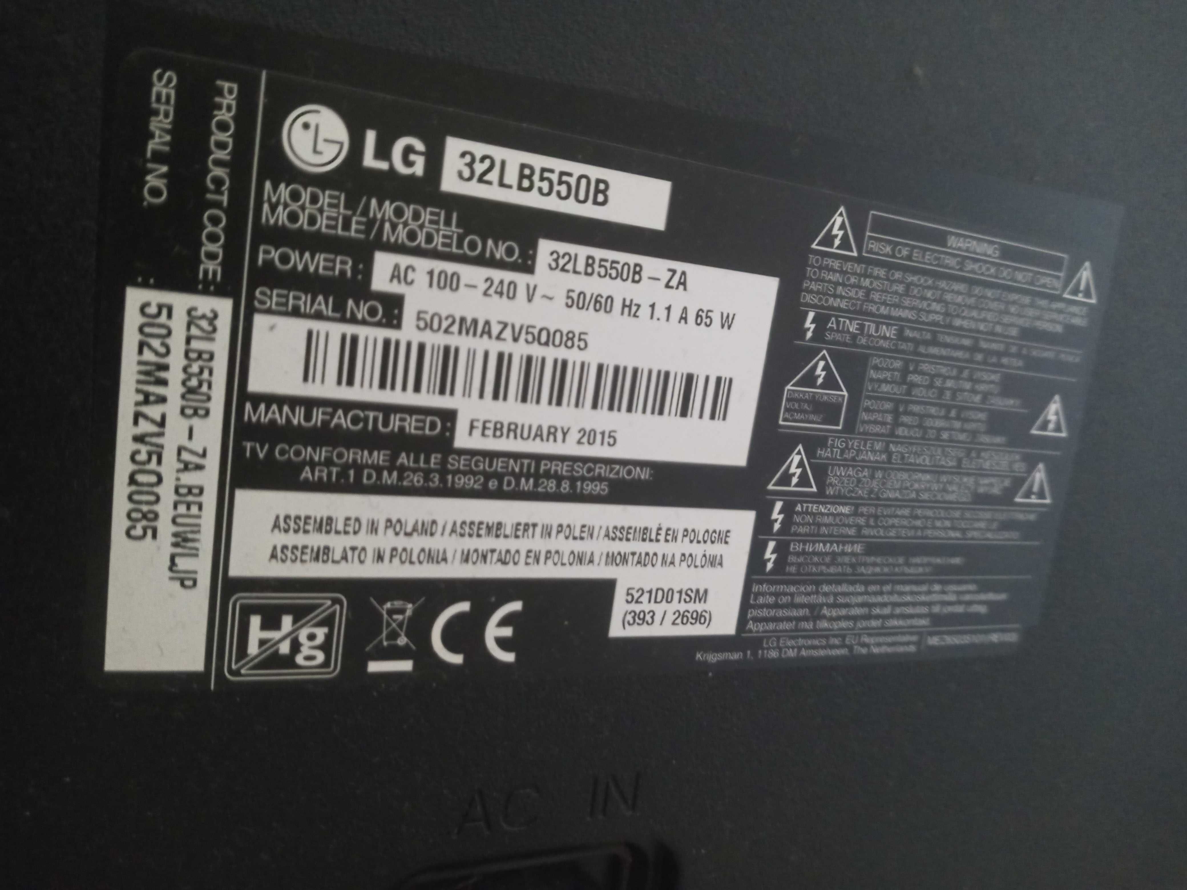 Vendo tv lg com algumas marcas de uso mas a funcionar.