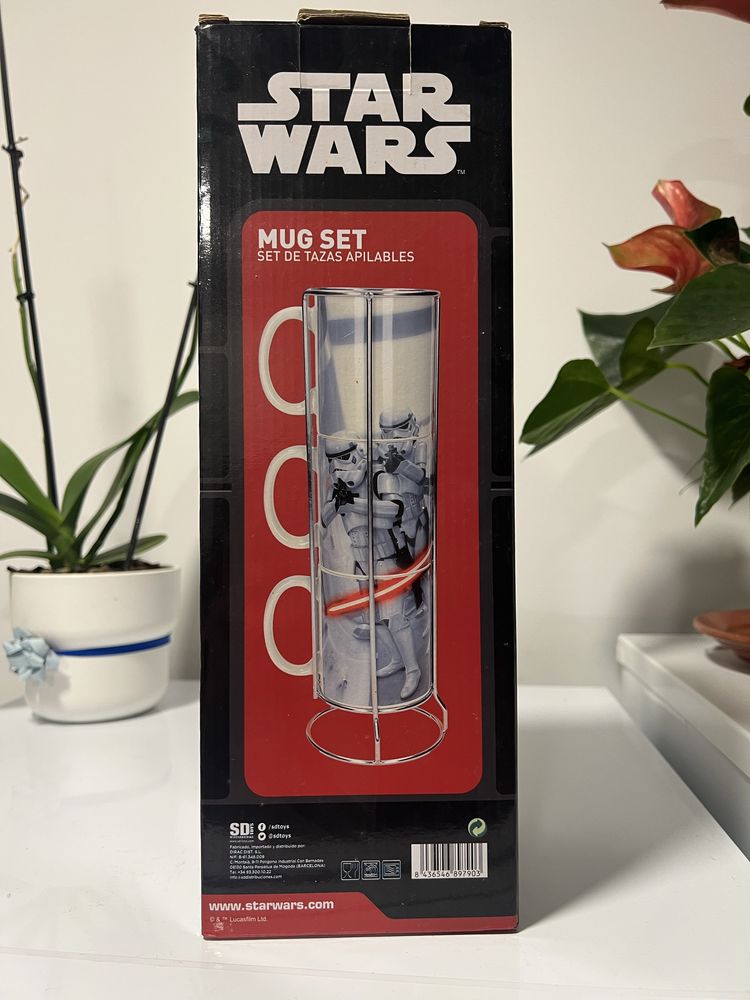 Conjunto de 3 canecas da Star Wars novas