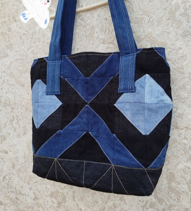 Сумка джинсовая, ручная работа