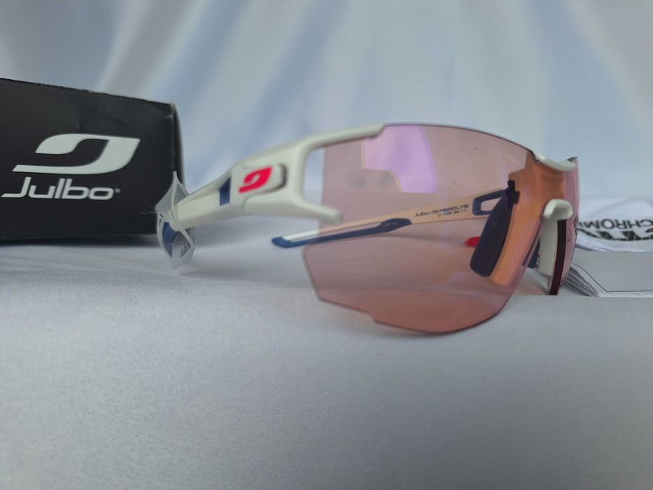 Okulary Sportowe Julbo Aerolite Reactiv Performance Blanc Bleu S1-3