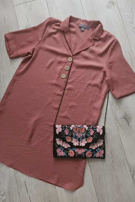 Sukienka tunika Primark 40 L torebka kopertówka nee look gratis