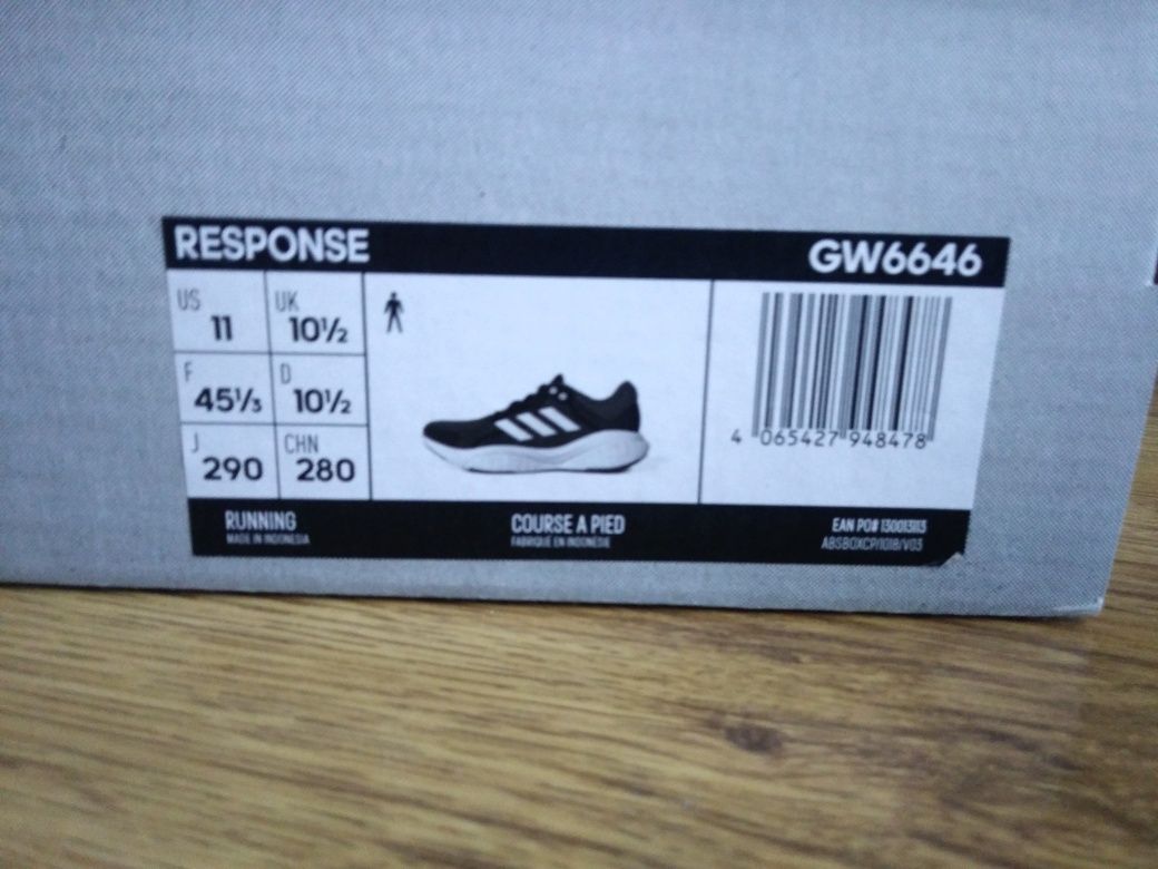 buty running adidas response gw 6646 rozm.45 1/3 (29 cm.)