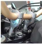 Risers elevadores de guiador mota
