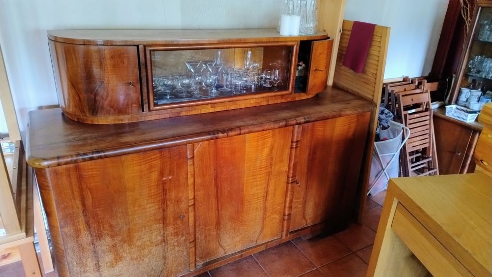 Stary Kredens, witryna , serwantka prl komplet