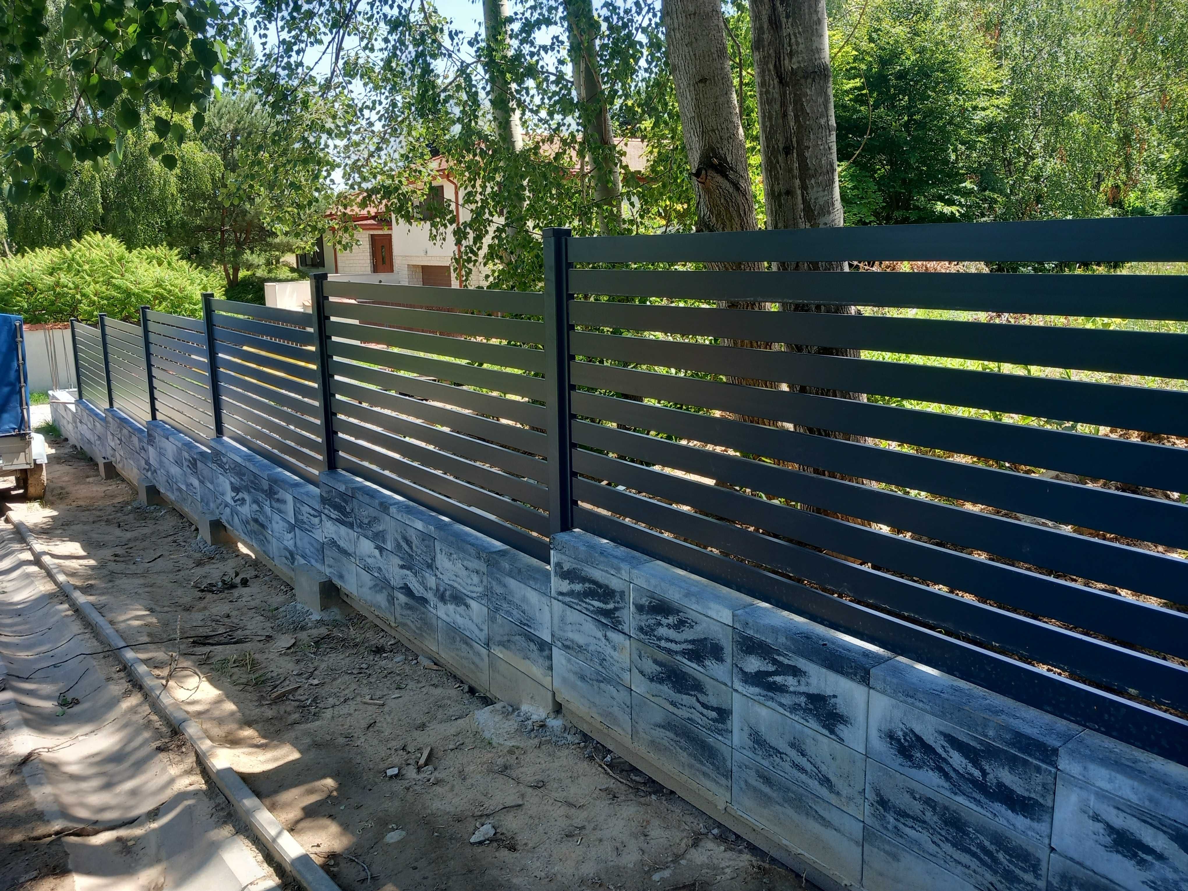 Ogrodzenia panelowe,murowane typu Joniec,siatkowe,bramy,przęsła.