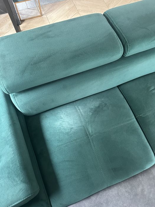 Zielony Narożnik z funkcją spania