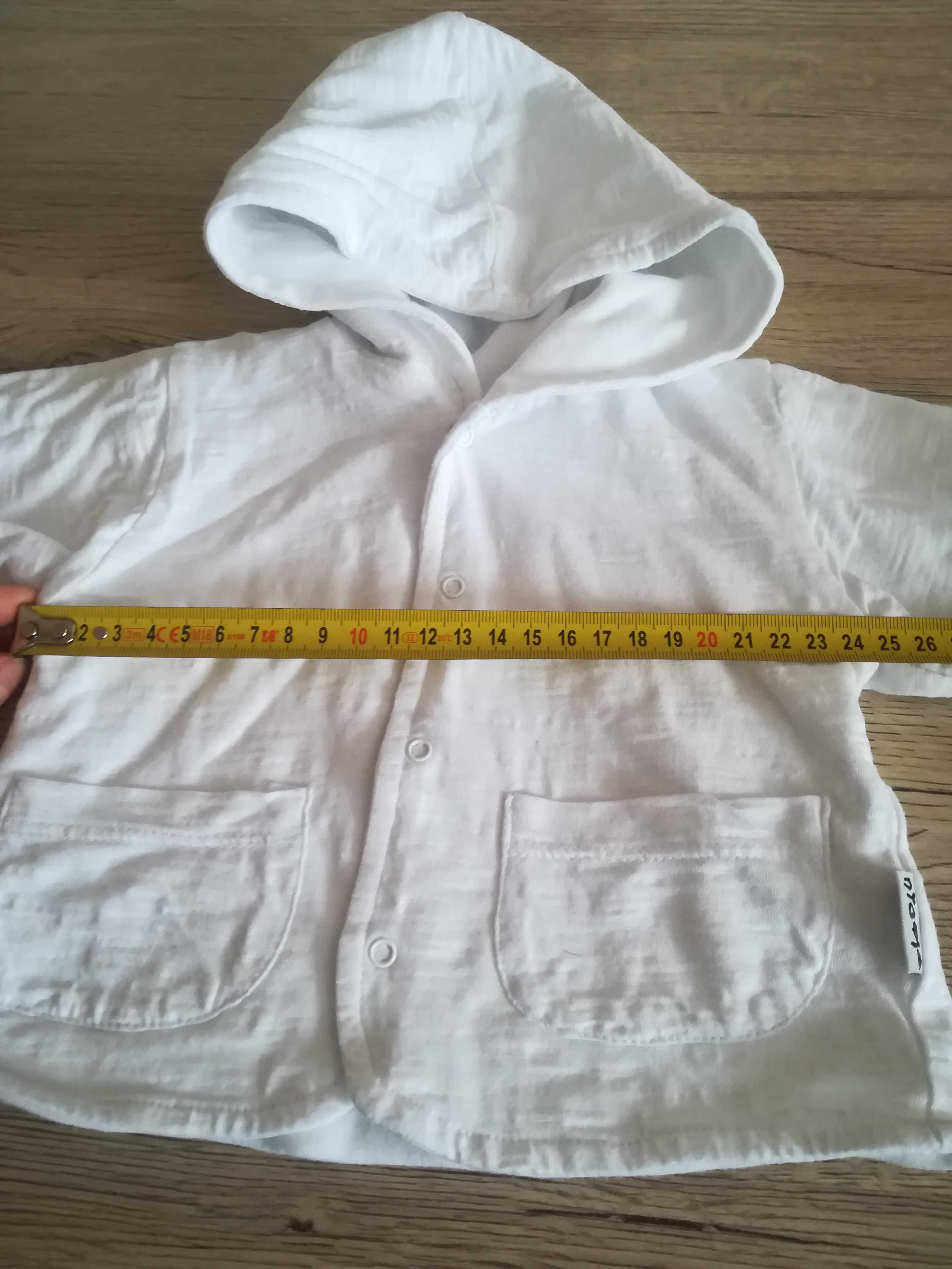 Bluza rozpinana z kapturem, kurtka, rozmiar 62