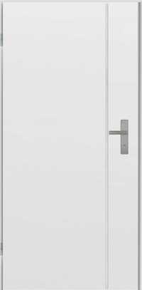 Drzwi zewnętrzne uniwersalne UA7 INOX biały/brąz/antracyt