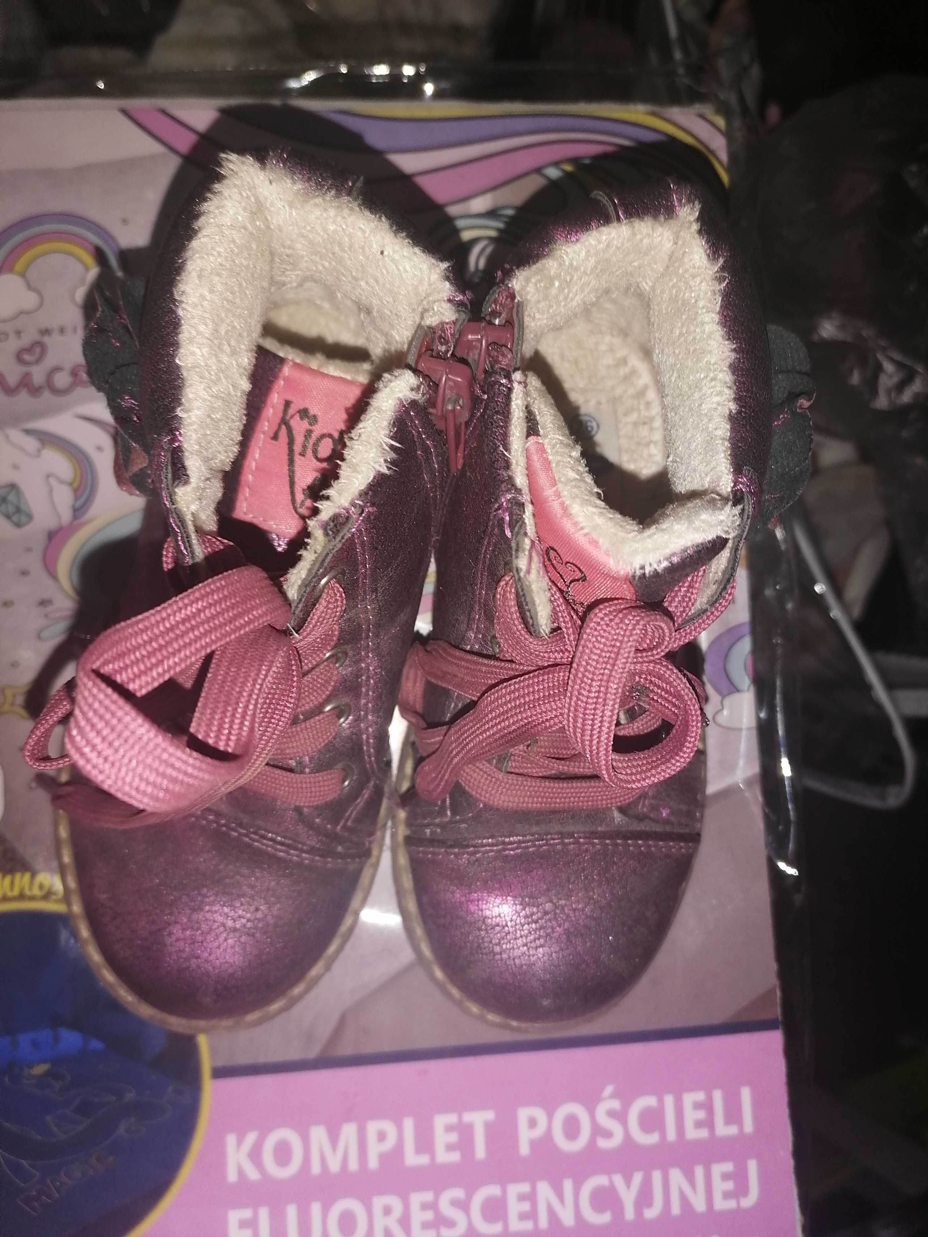 Buty botki jesienne dla dziewczynki 26