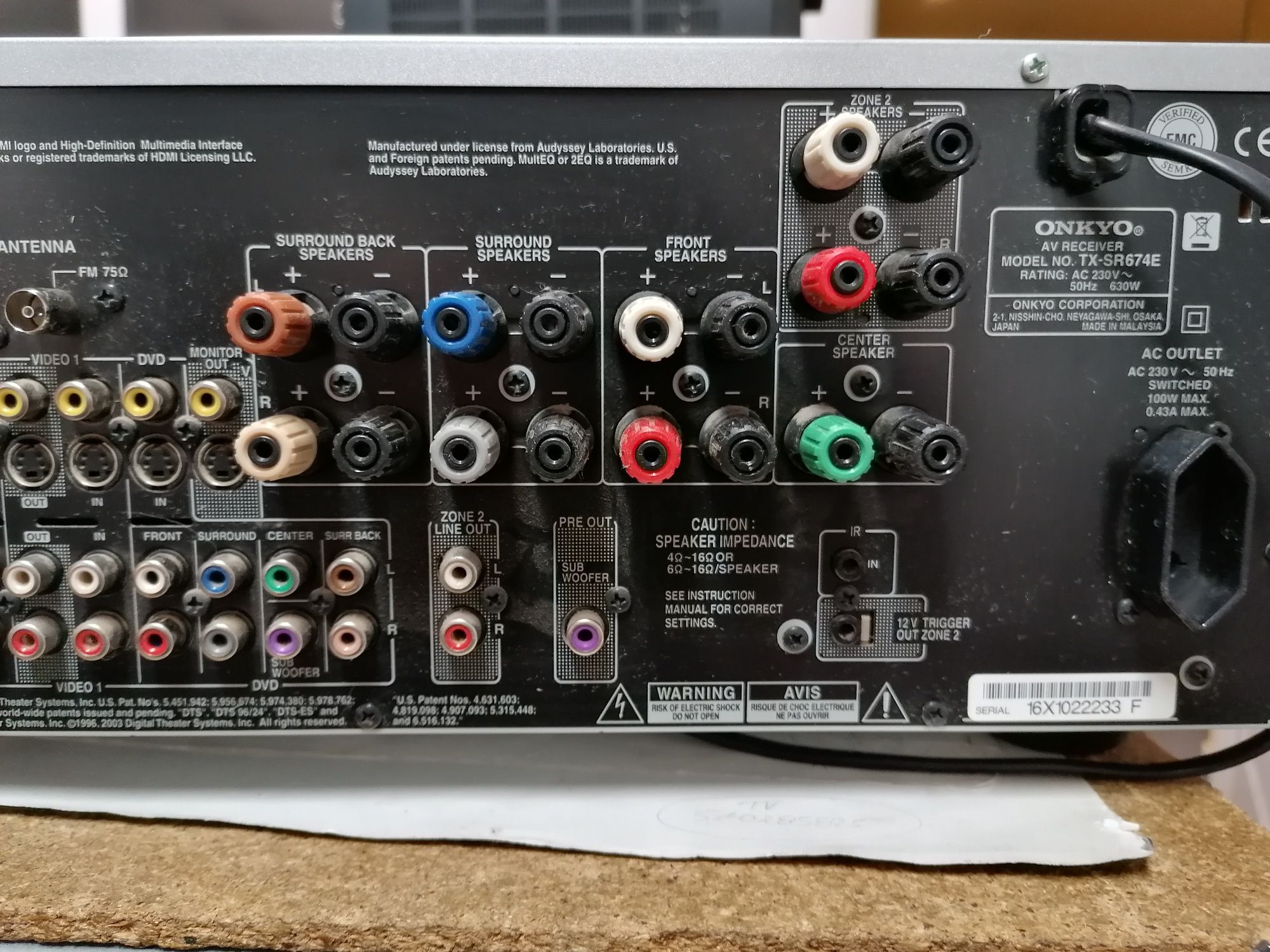 Kino domowe Onkyo TX-SR674E