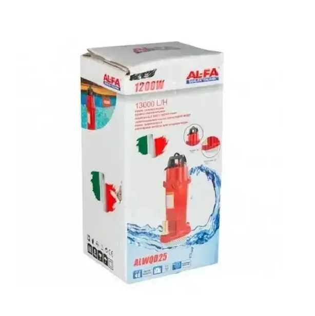 Насос дренажный для грязной воды AL-FA ALWQD25 1200 Вт 13000л/ч ITALIA