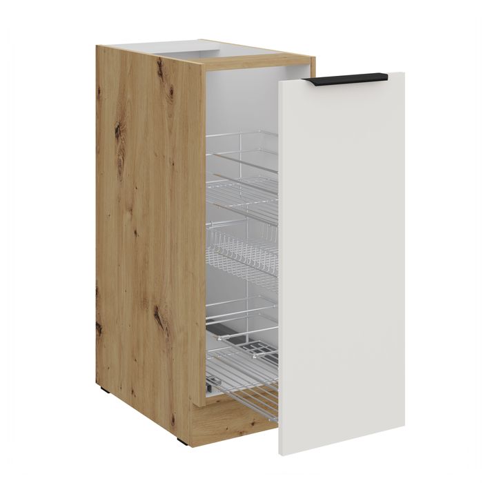 Meble kuchenne kuchnia CZARNA ANTYFINGER zestaw mebli MAT BLACK