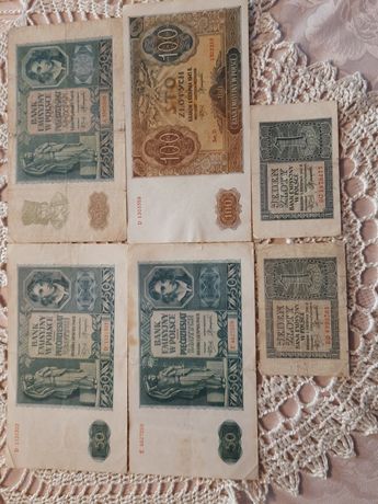 Stare Polskie banknoty.