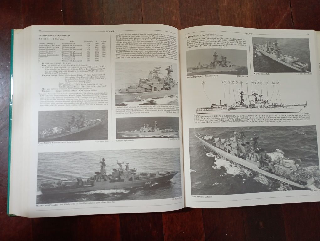 Livro sobre frotas navais de combate