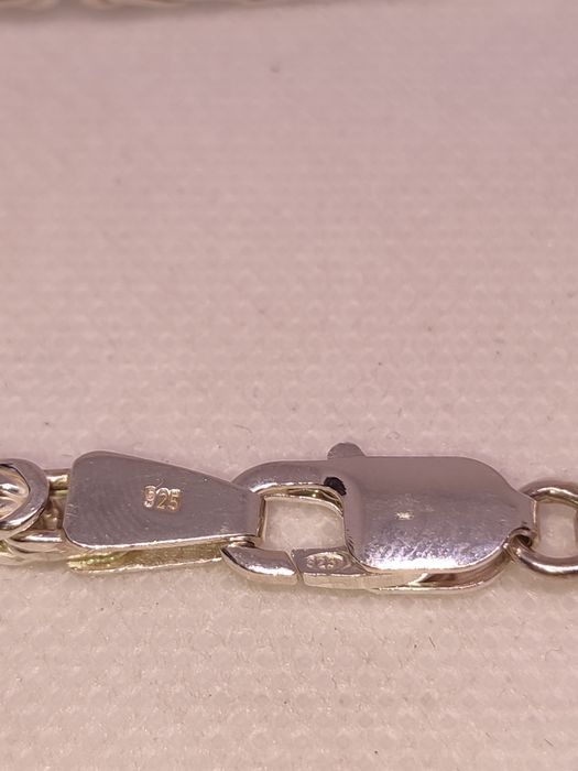 Łańcuszek srebrny 925 splot królewski nowy