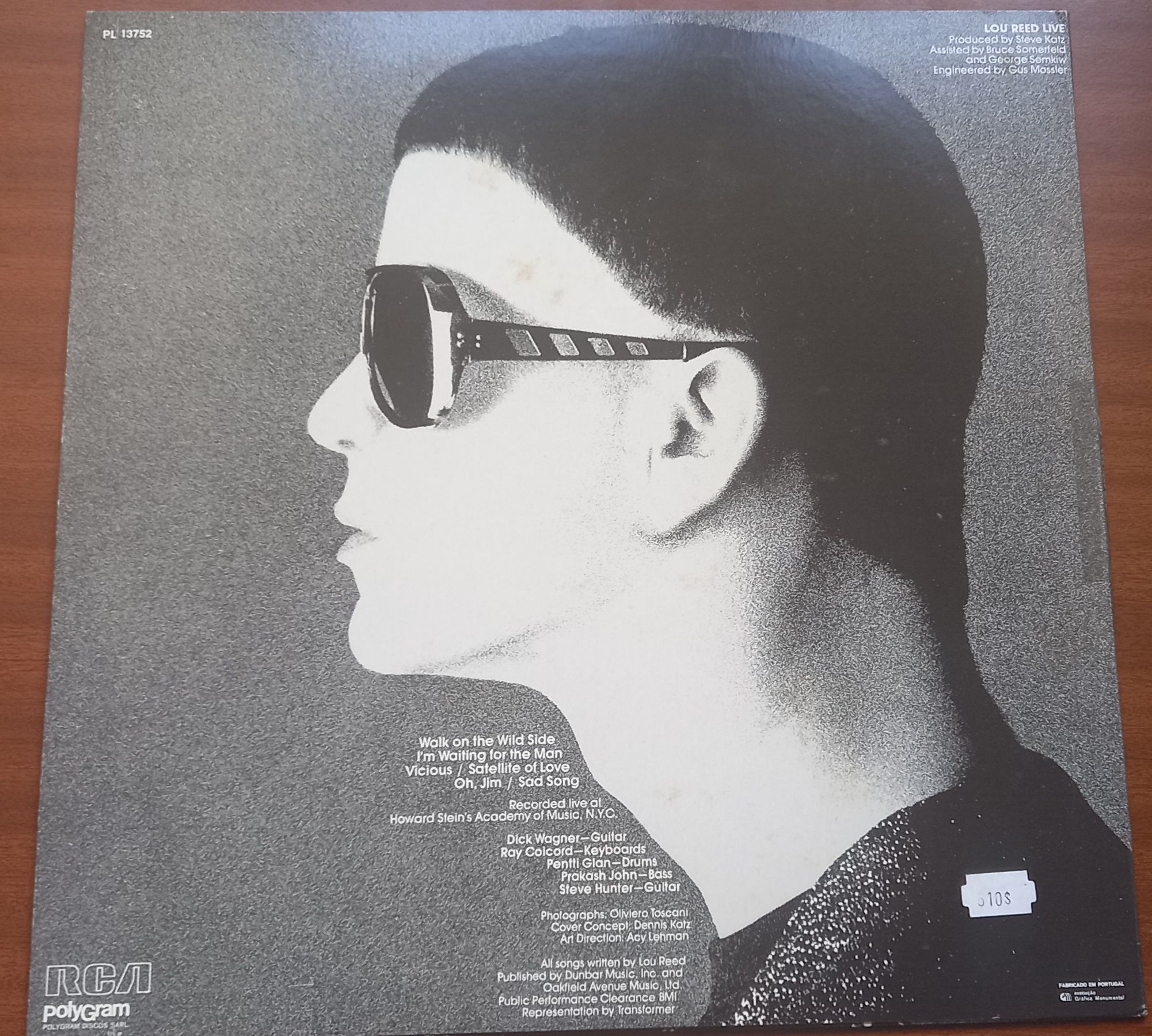 Lou Reed - Live LP 1981 Portugal