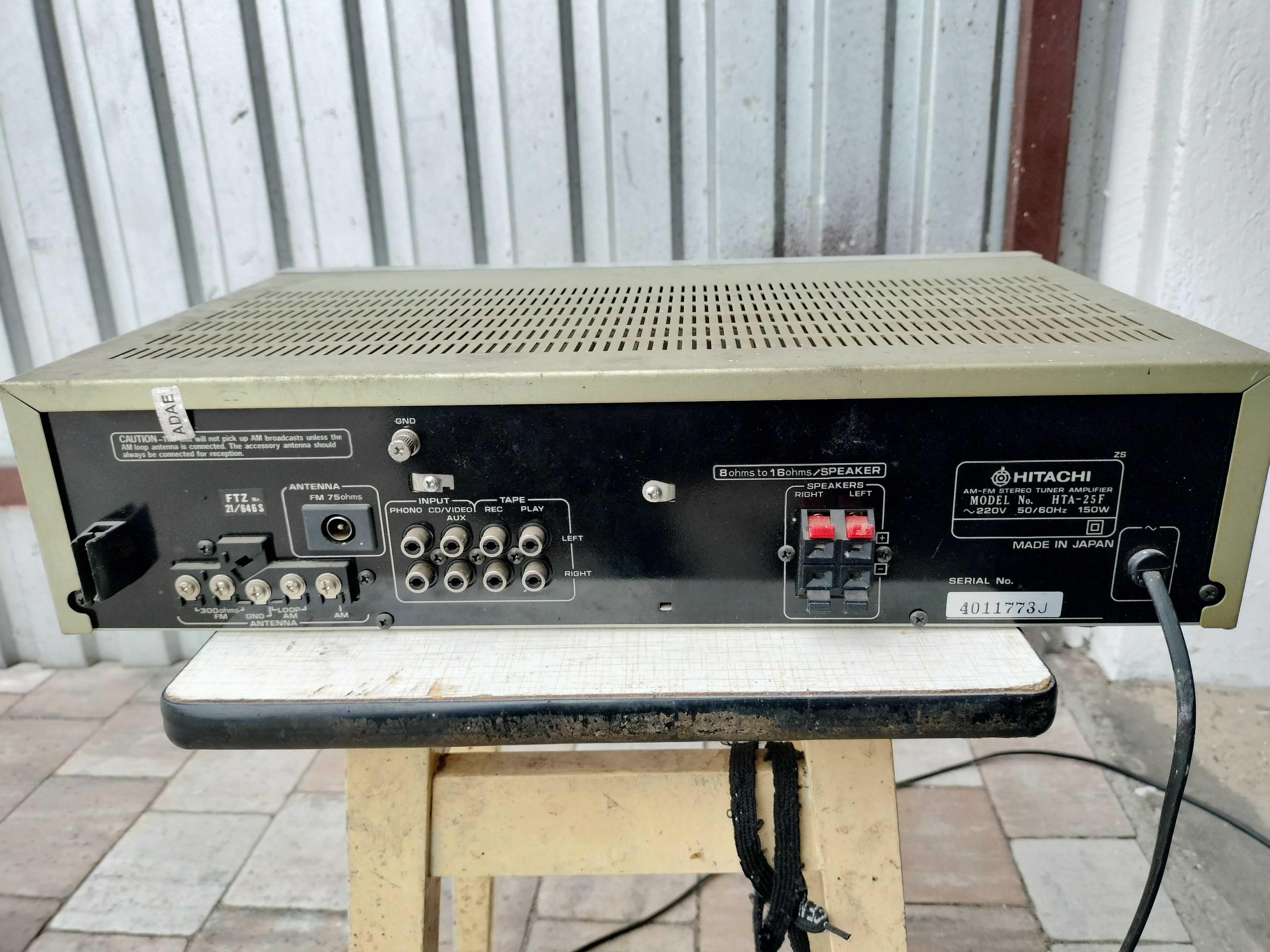 Amplituner HITACHI HTA-25F 2x25W, sprawny, Made In Japan
