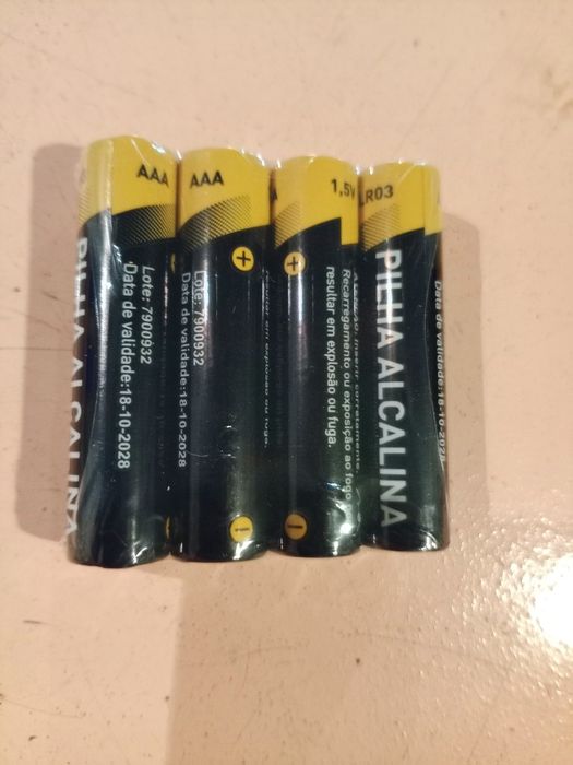 Pack de 4 pilhas AAA