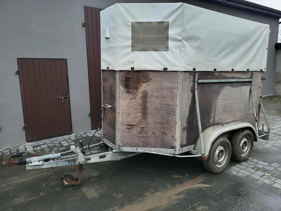 Przyczepa do przewozu zwierząt, koni bokmanka