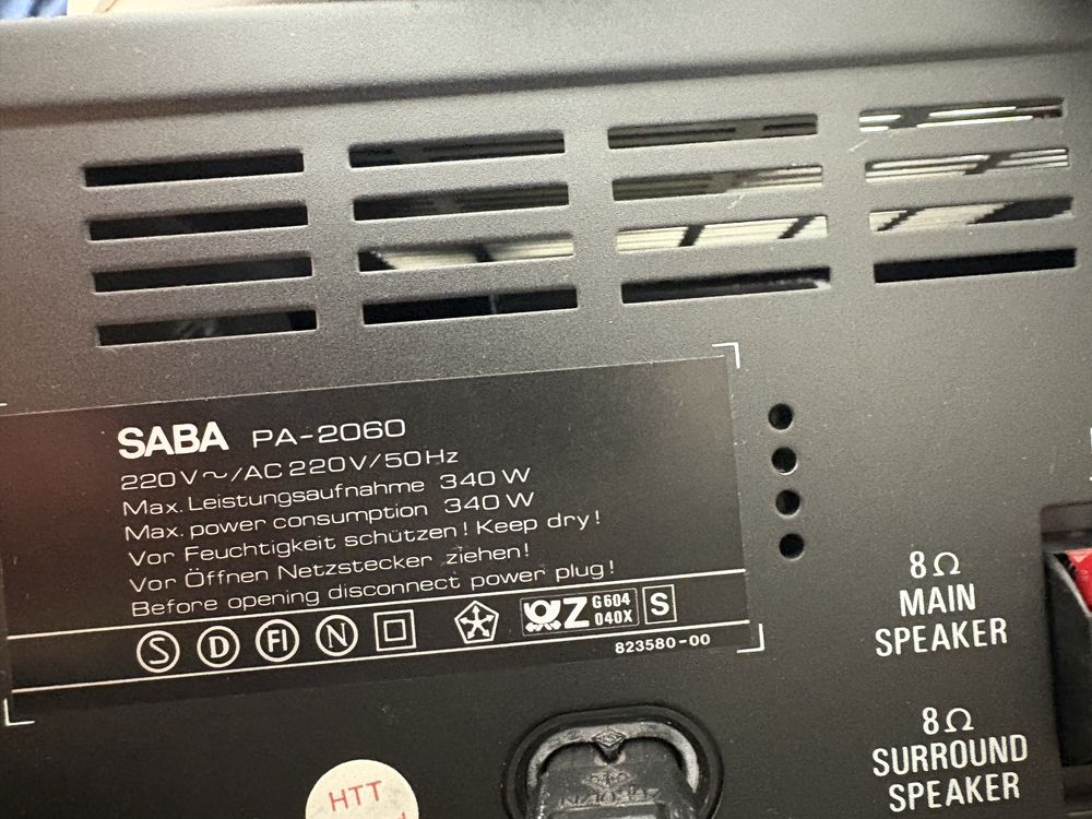 Wieża SABA wzmacniacz+tuner+2 głośniki cena za komplet-cena ostateczna
