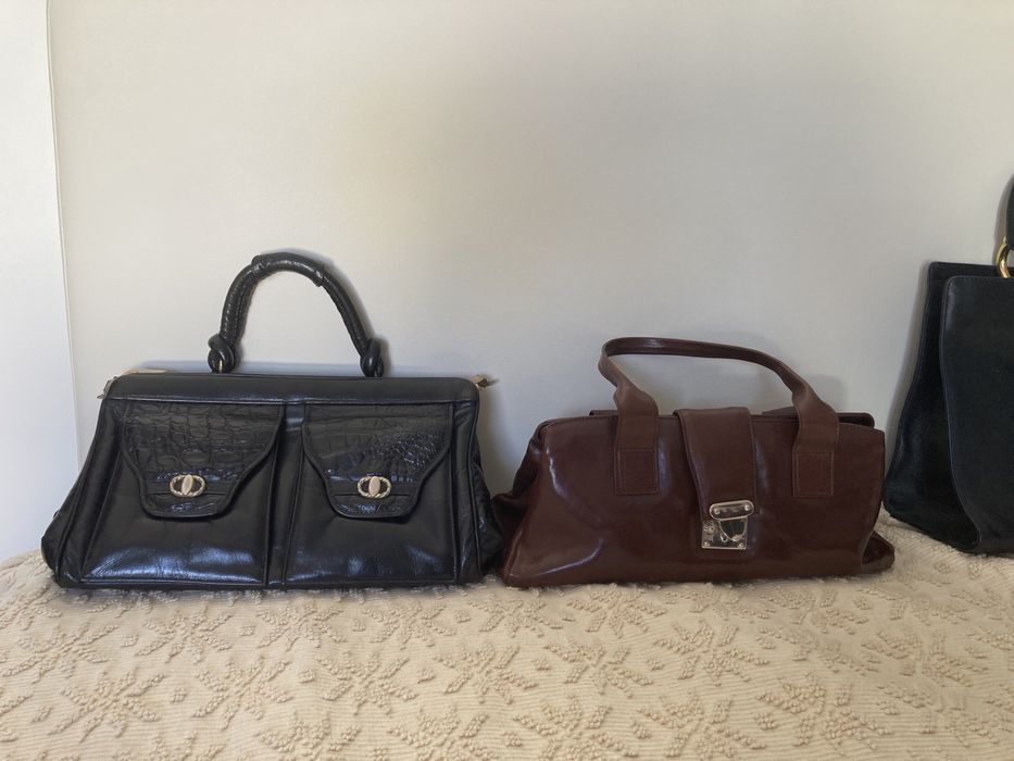 Malas e carteiras de senhora em pele couro verdadeiro