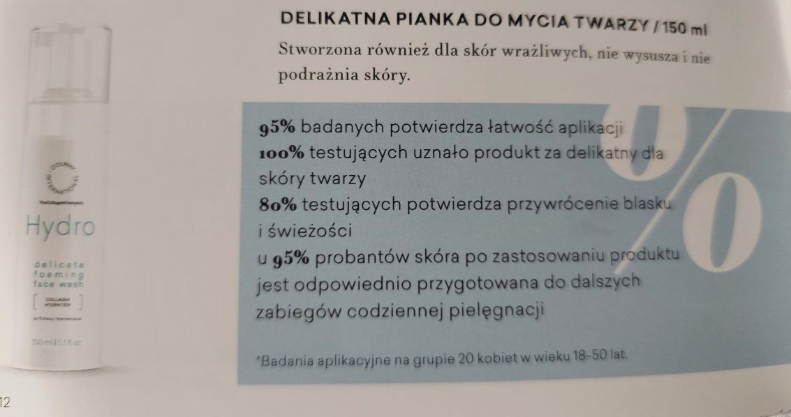 Delikatna pianka do mycia twarzy 150 ml Colway International
