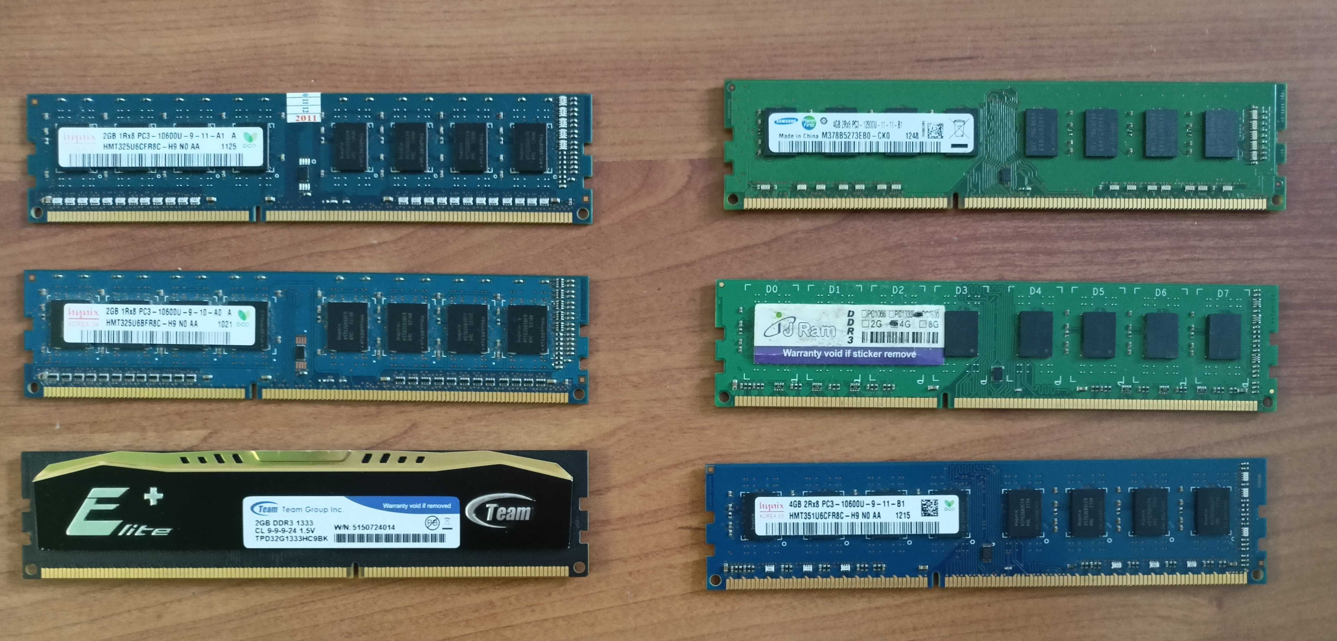 Оперативная память ddr3  объем - 4gb 2gb
