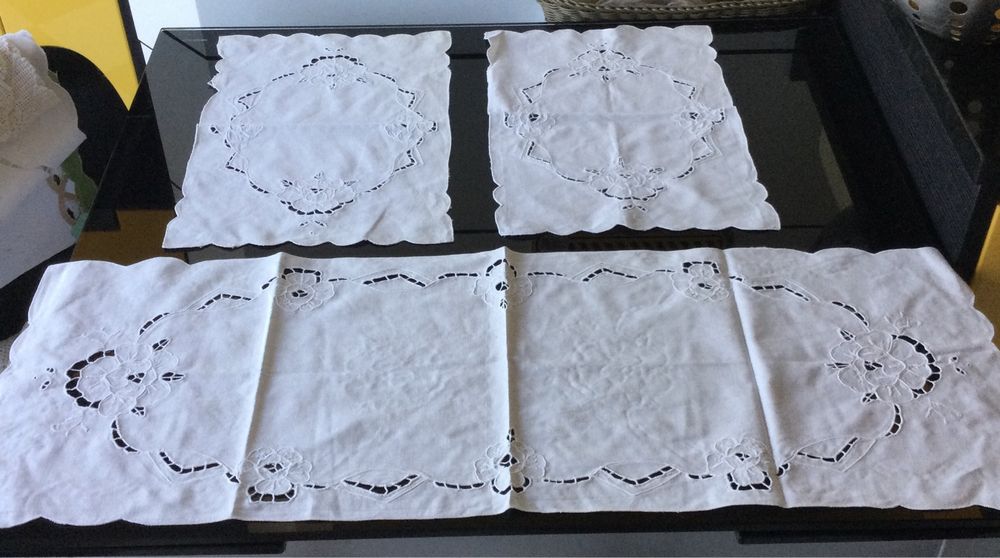 Naperons em algodao para quarto