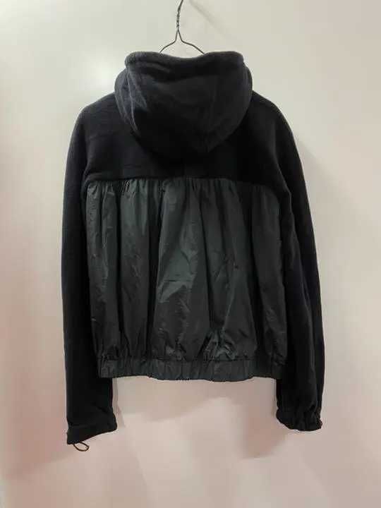 LOUIS VUITTON Hooded Hoodie Blouson Jacket S Black X Dark gray