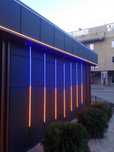 Монтаж установка светодиодной ленты LED неона подсветка здания №45