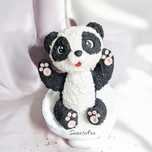 Panda dekoracja na tort