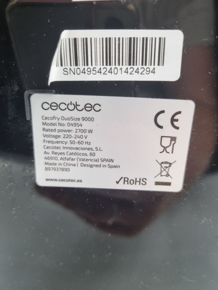 Frytkownica beztłuszczowa Cecotec cecofry Advance Double