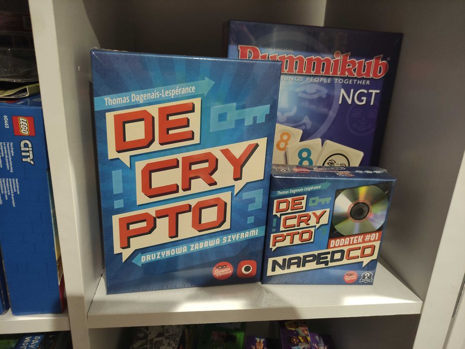 Gra imprezowa towarzyska Decrypto + dodatek napęd CD
