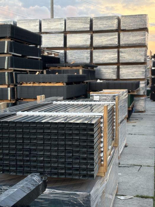 #Wyprzedaz! Słupek 60x40 3m  19,9zl/szt. Grafit antracyt ocynkownay 3