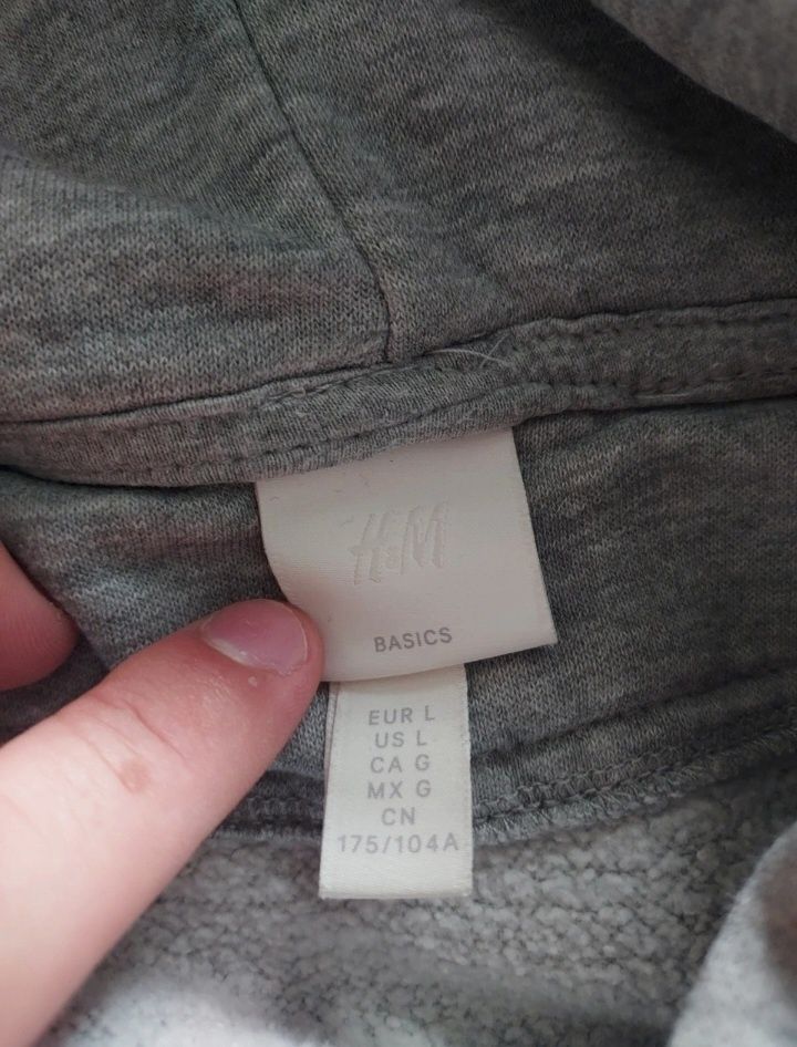 Szara kobieca bluza z kapturem H&M