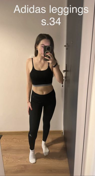 Adidas leginsy sportowe na siłownie 34