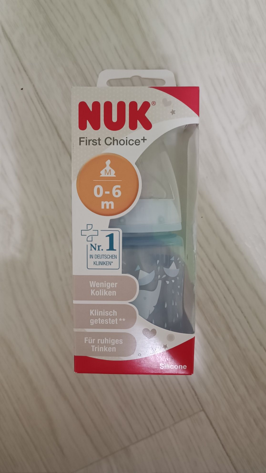 Бутылочки Nuk 0-6 месяцев