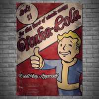 Плакати Fallout Фаллаут Вегас Братство Сталі Нюка-кола радиація постер