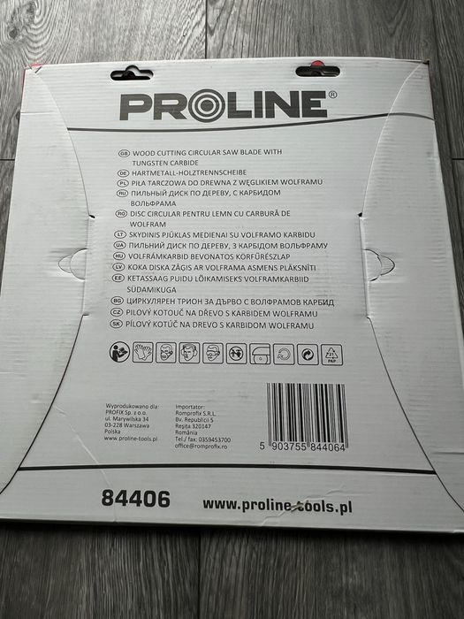 Proline Piła tarczowa do drewna z węglikiem wolframu 84406