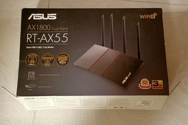 Продам маршрутизатор Asus RT-AX55 AX1800 Dual Band Smart WiFi 6 (80