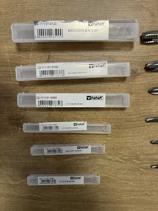 Gwintowniki maszynowe Fanar Komplet