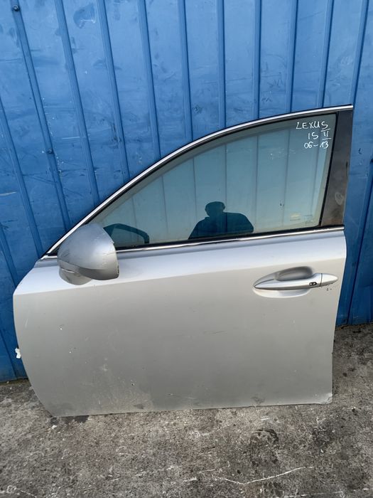 Lexus IS220 06- drzwi lewe przednie lewy przod lusterko srebrne
