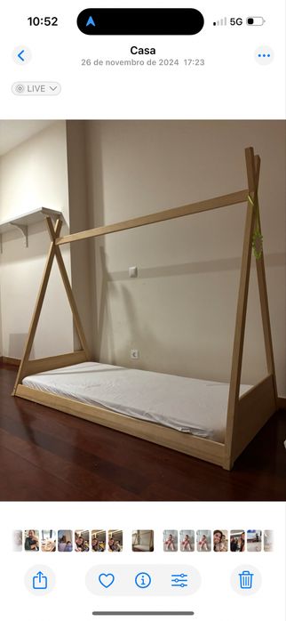Vendo cama infantil montessori + colchão