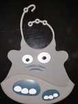 Babete de silicone monstro