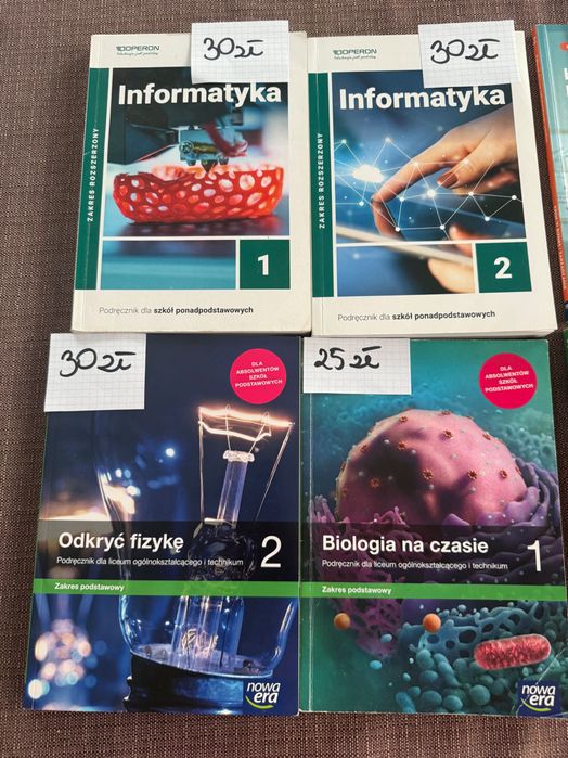 Książki do 1,2 klasy liceum